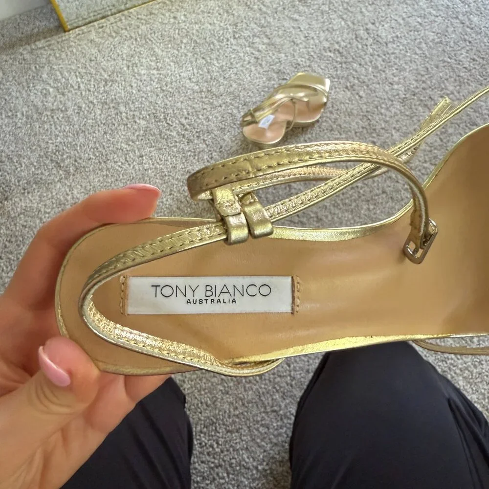 Tony Bianco - Franci High Heel Gold Stiletto - Picture 8 of 8